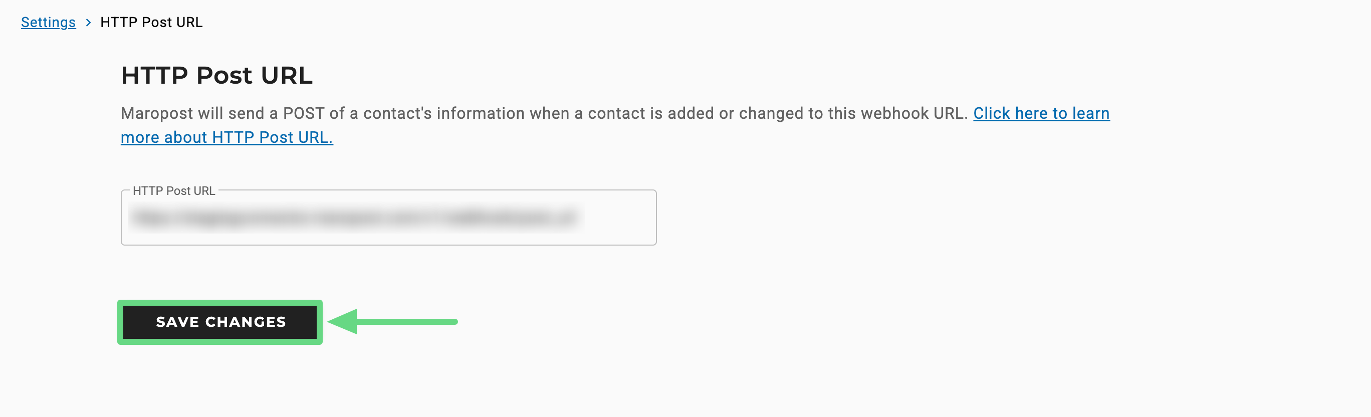 HTTP Post URL - Maropost Community