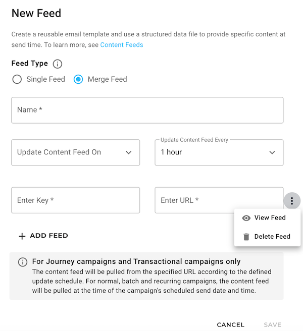 New Merge Feed