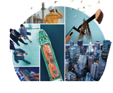 Collage image depicting the commodity industry