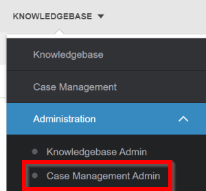 administration menu