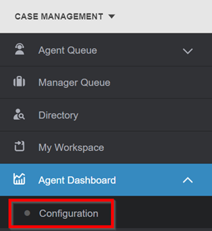 agent dashboard menu