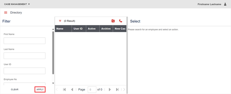 directory filter