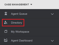 case management menu directory