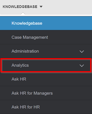 kb menu analytics