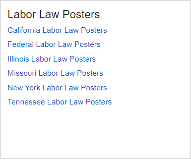 labor laws posters widget no image