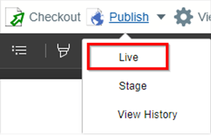 publish live