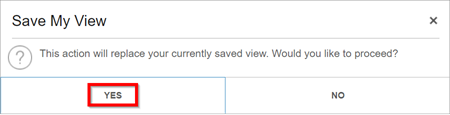 save my view popup