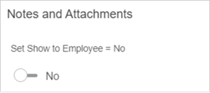 set show to employee no