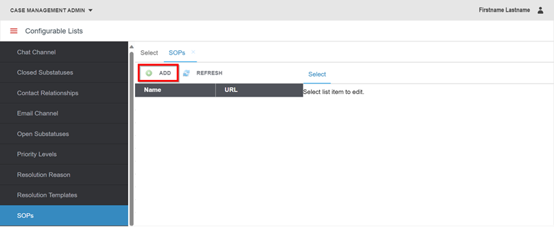 sops page add