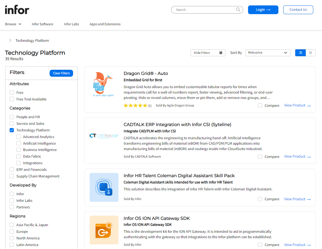 Product Listing
