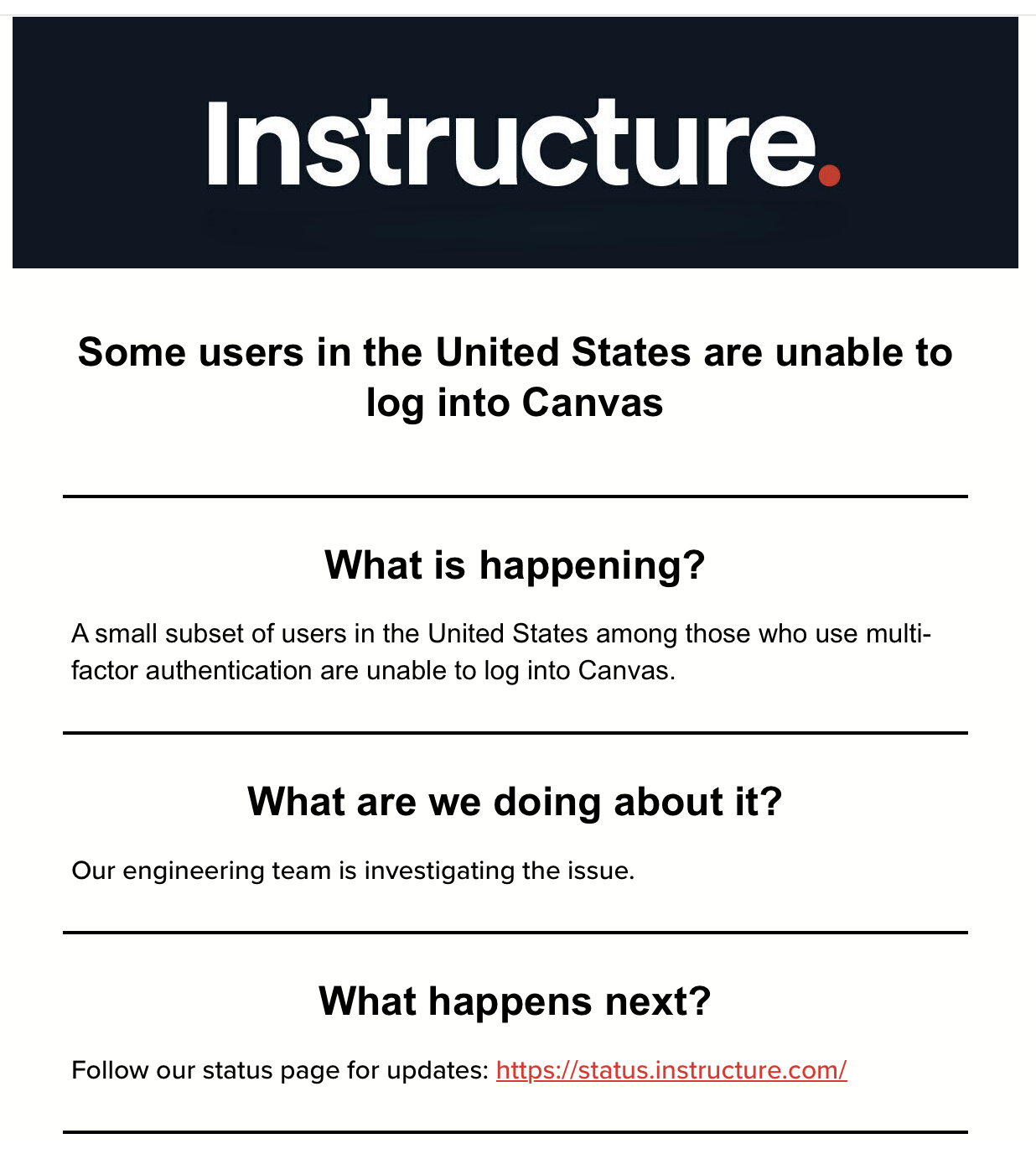 How can I unsubscribe from Instructure System Status Updates ...