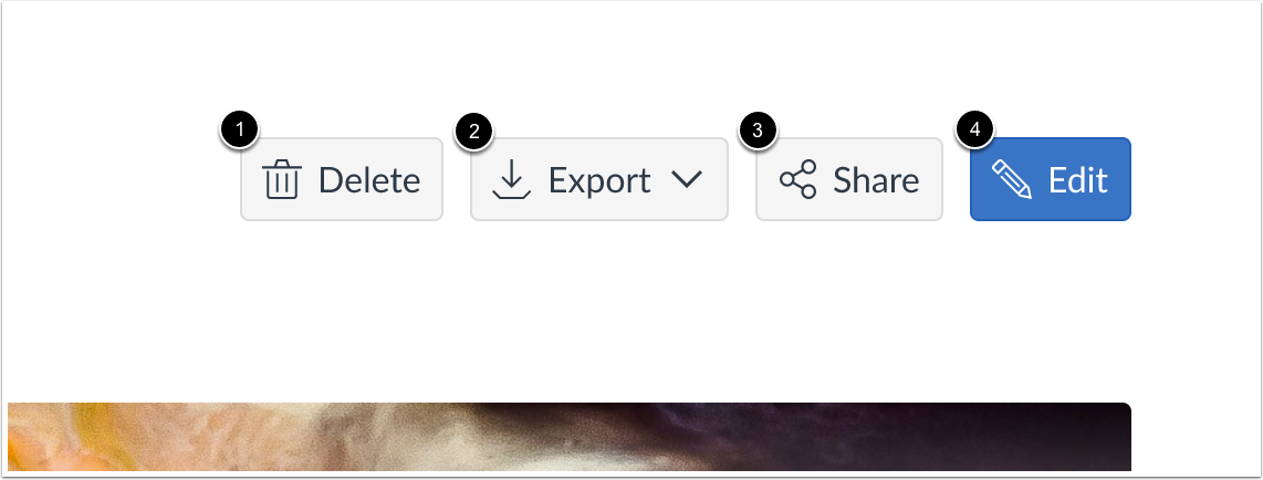 Portfolio Action Buttons