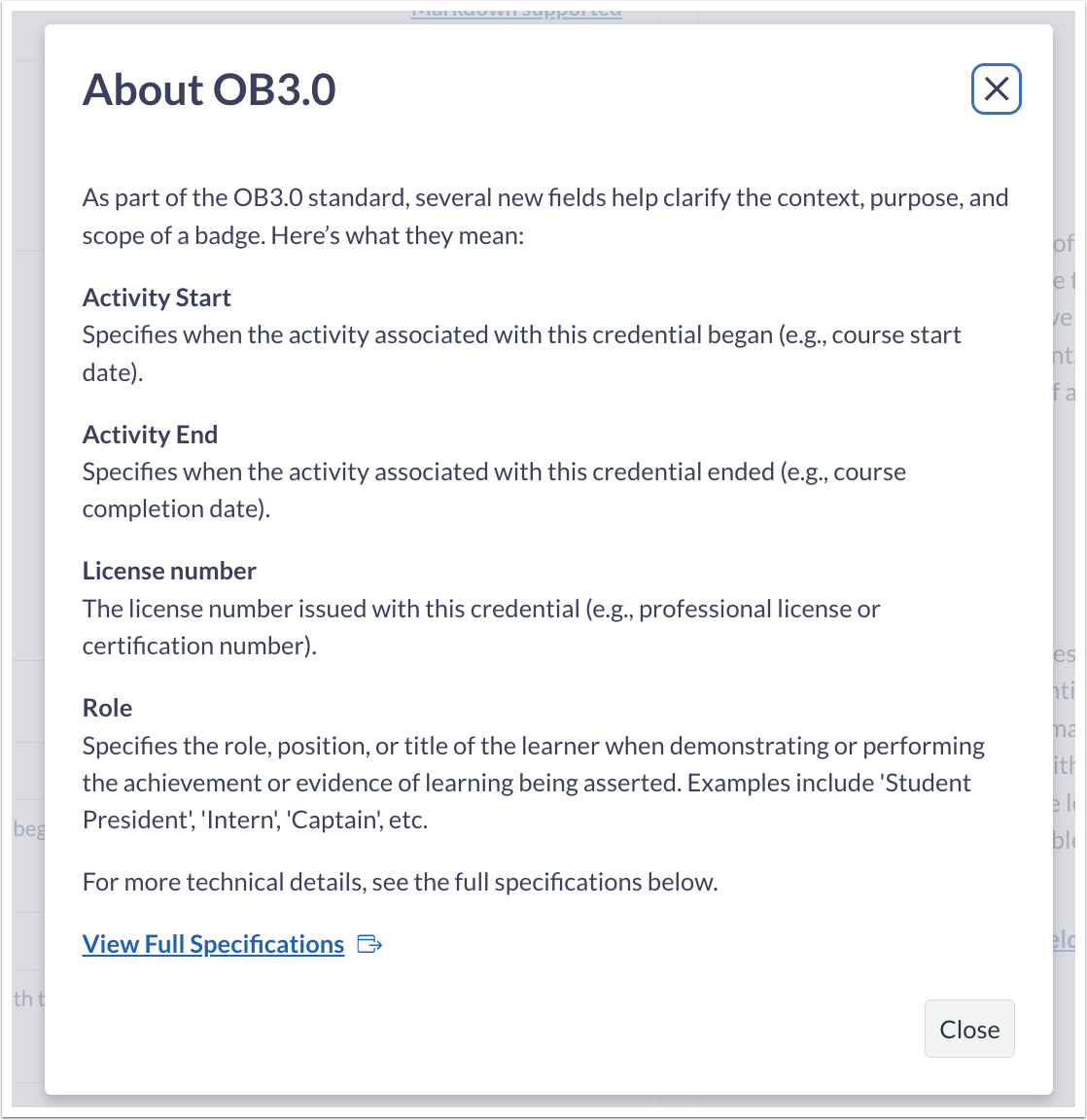 About OB3.0 Modal