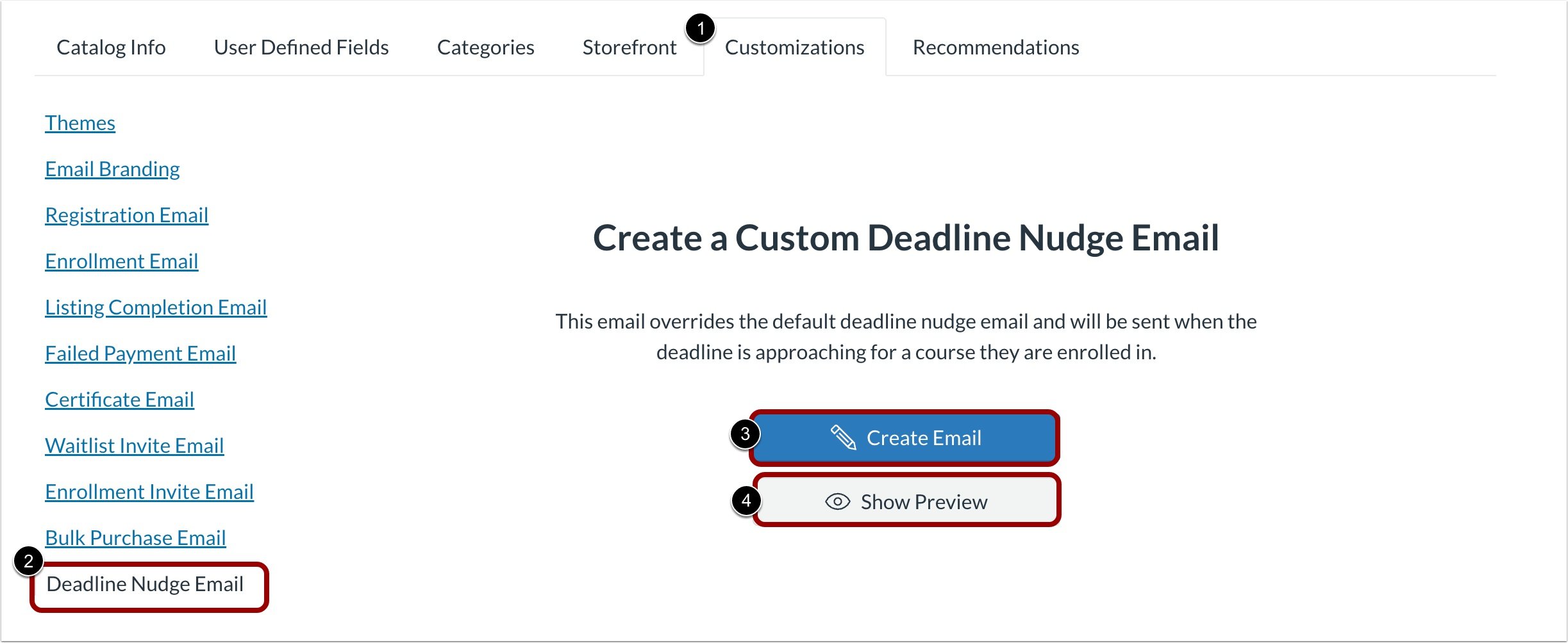 Create Custom Deadline Nudge Email