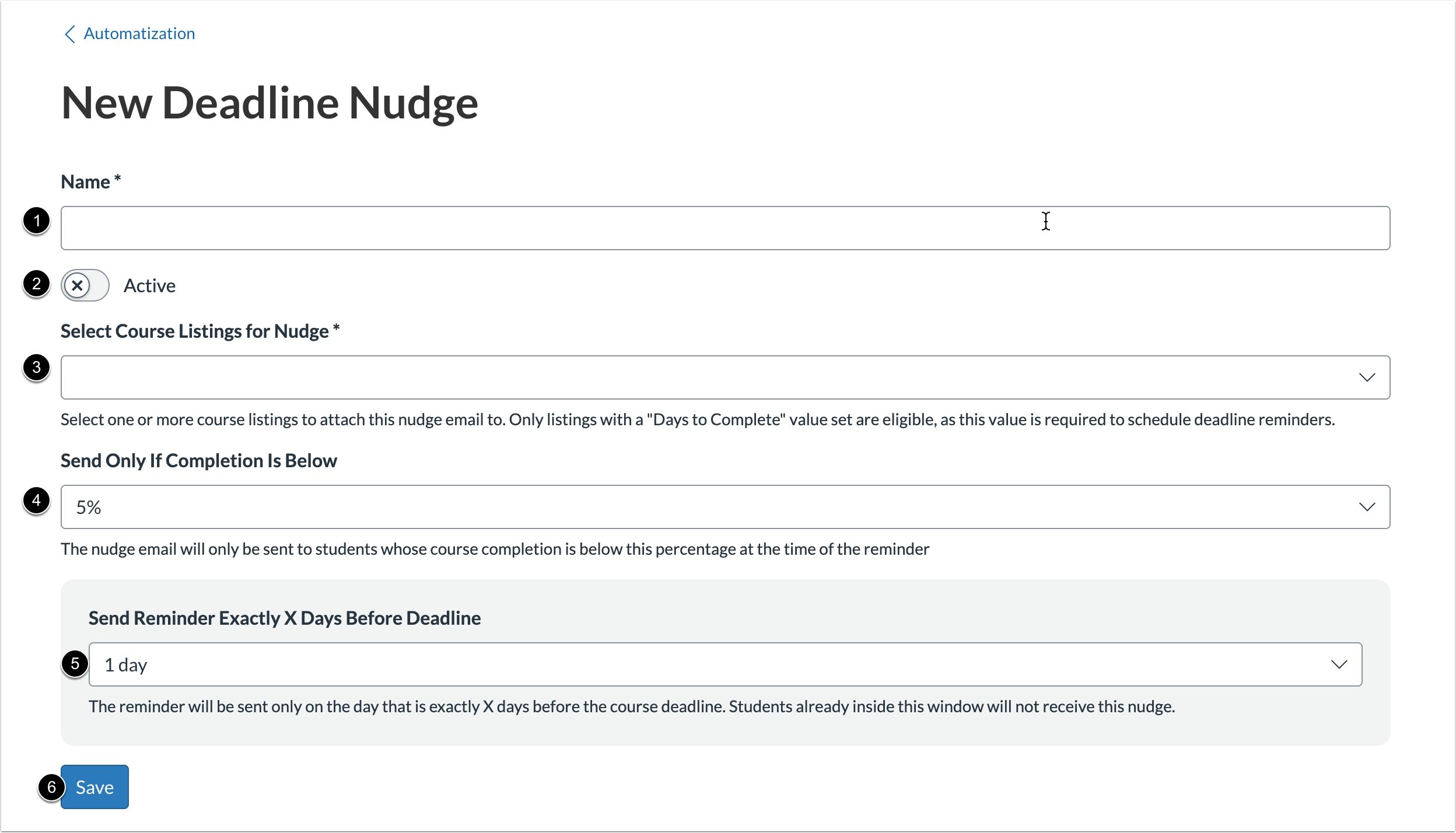 Add Details to Deadline Nudge