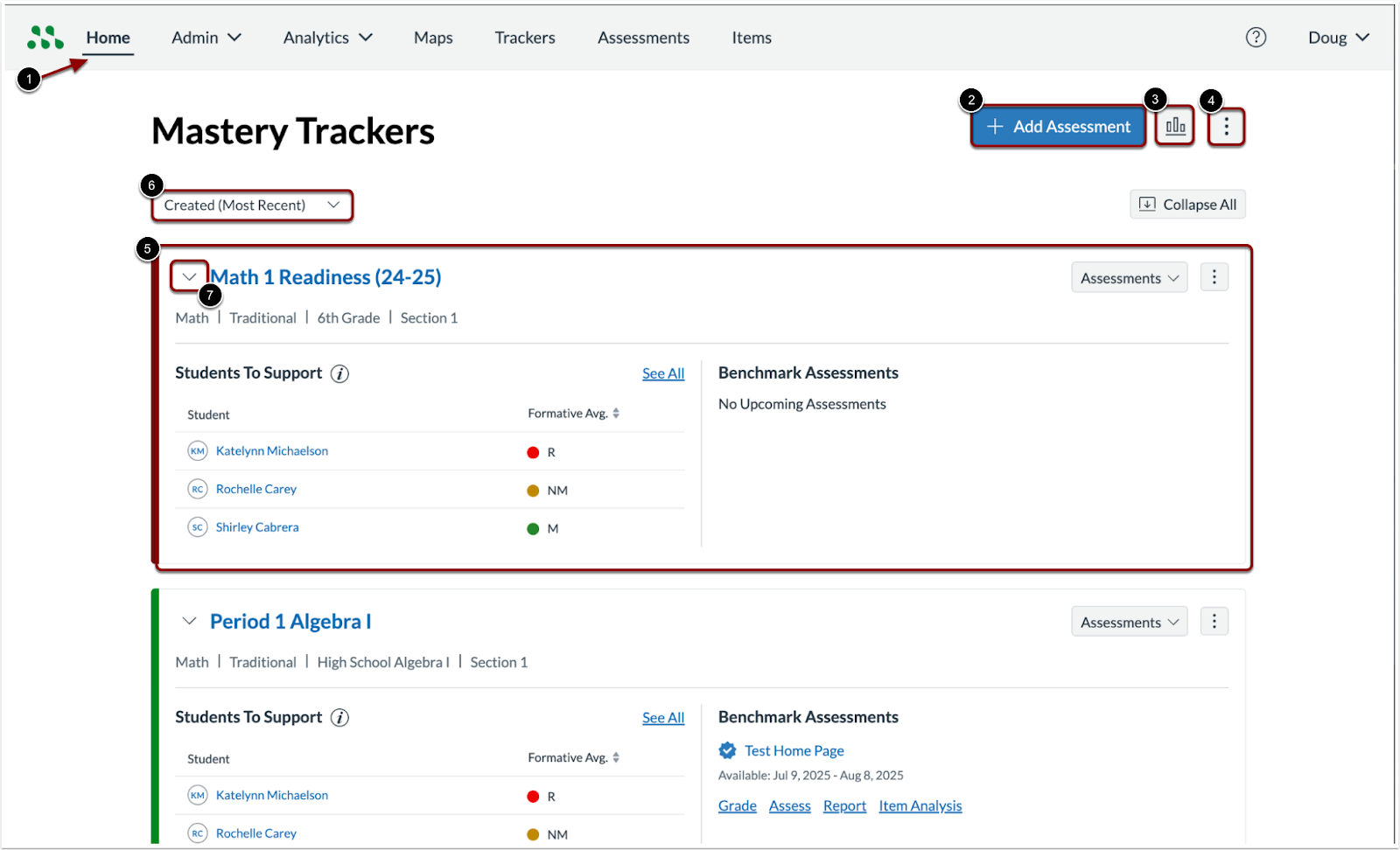 Mastery Trackers Home Page