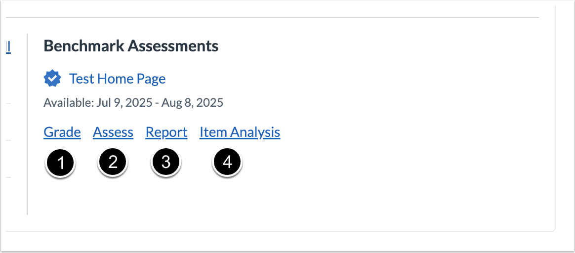 Benchmark Assessment