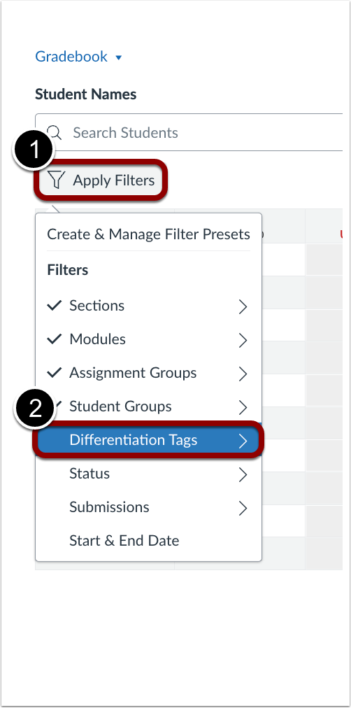 Enhanced Gradebook Filter