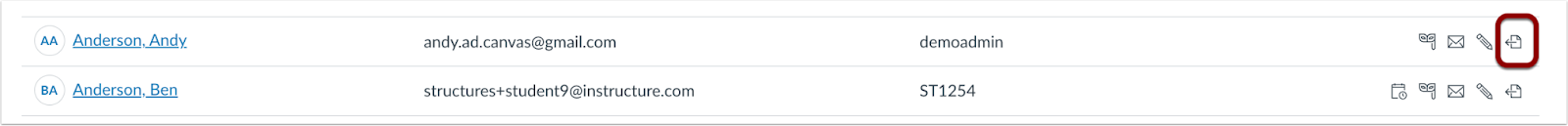 Account Level People Page Export DSR Report Icon