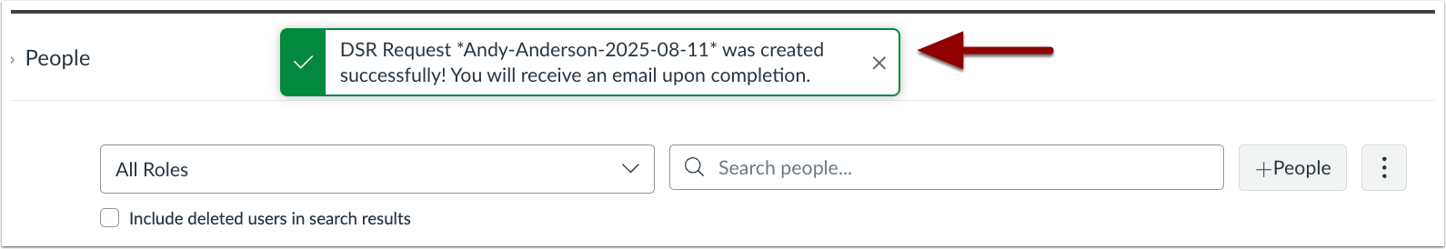 Export Created Message