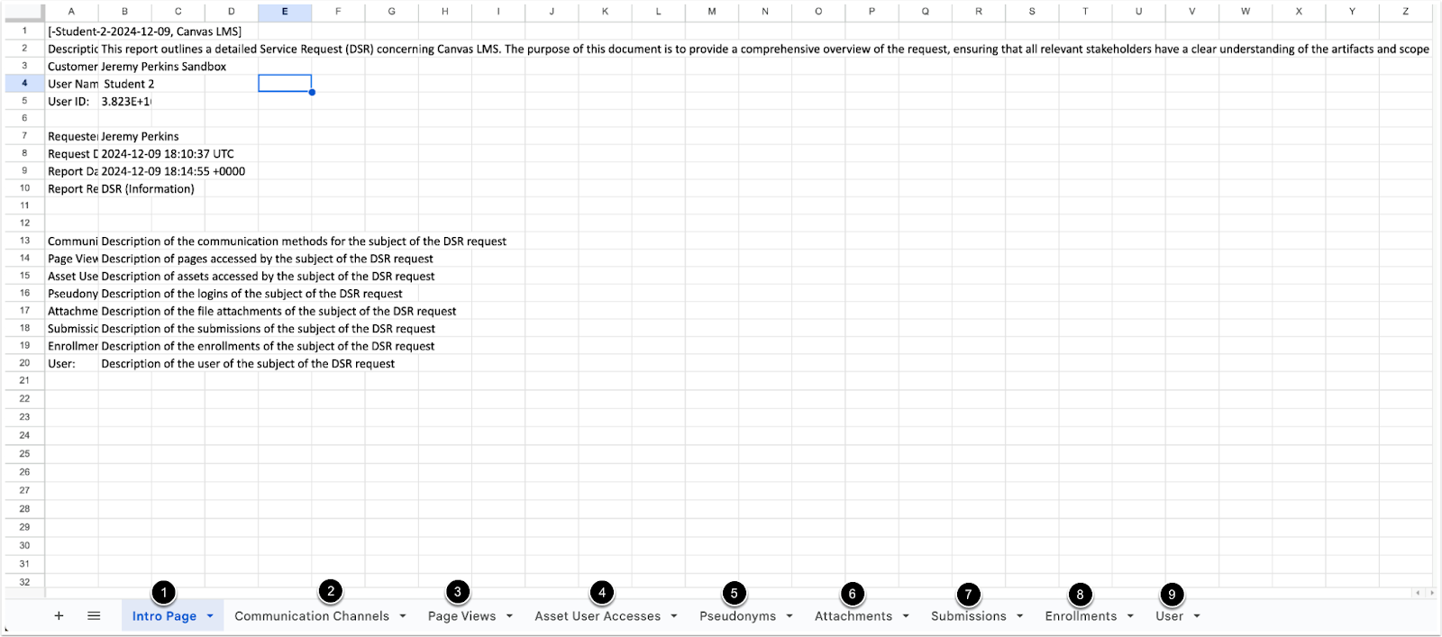 Data Subject Request File