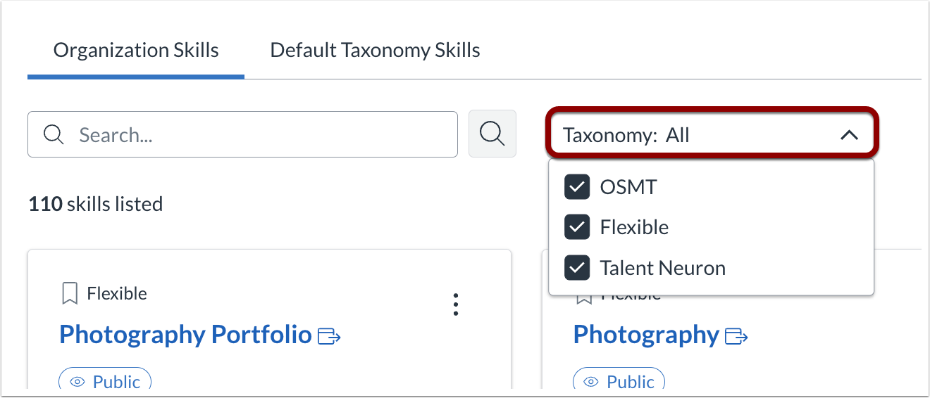 Taxonomy Filter
