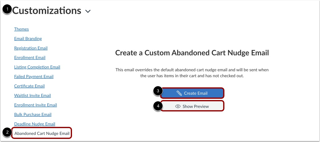 Create Abandoned Cart Nudge Email