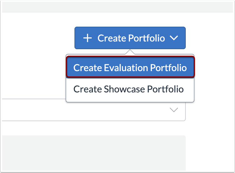 Create Evaluation Portfolio Link