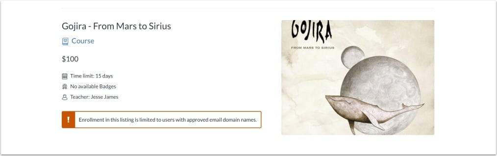 View Approved Domain Message