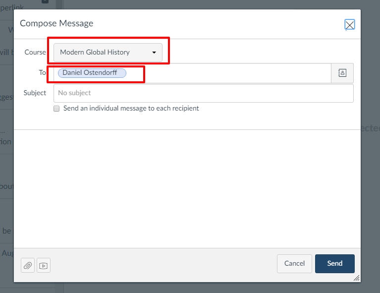 Message Canvas Link for Creating New Canvas Message to Instructor - Instructure Community