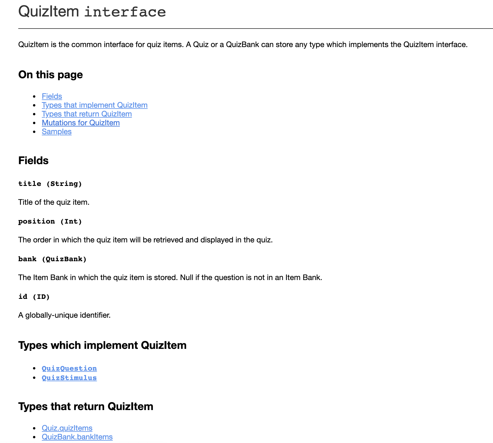 First steps of New Quizzes API and a sample documentation - Instructure ...