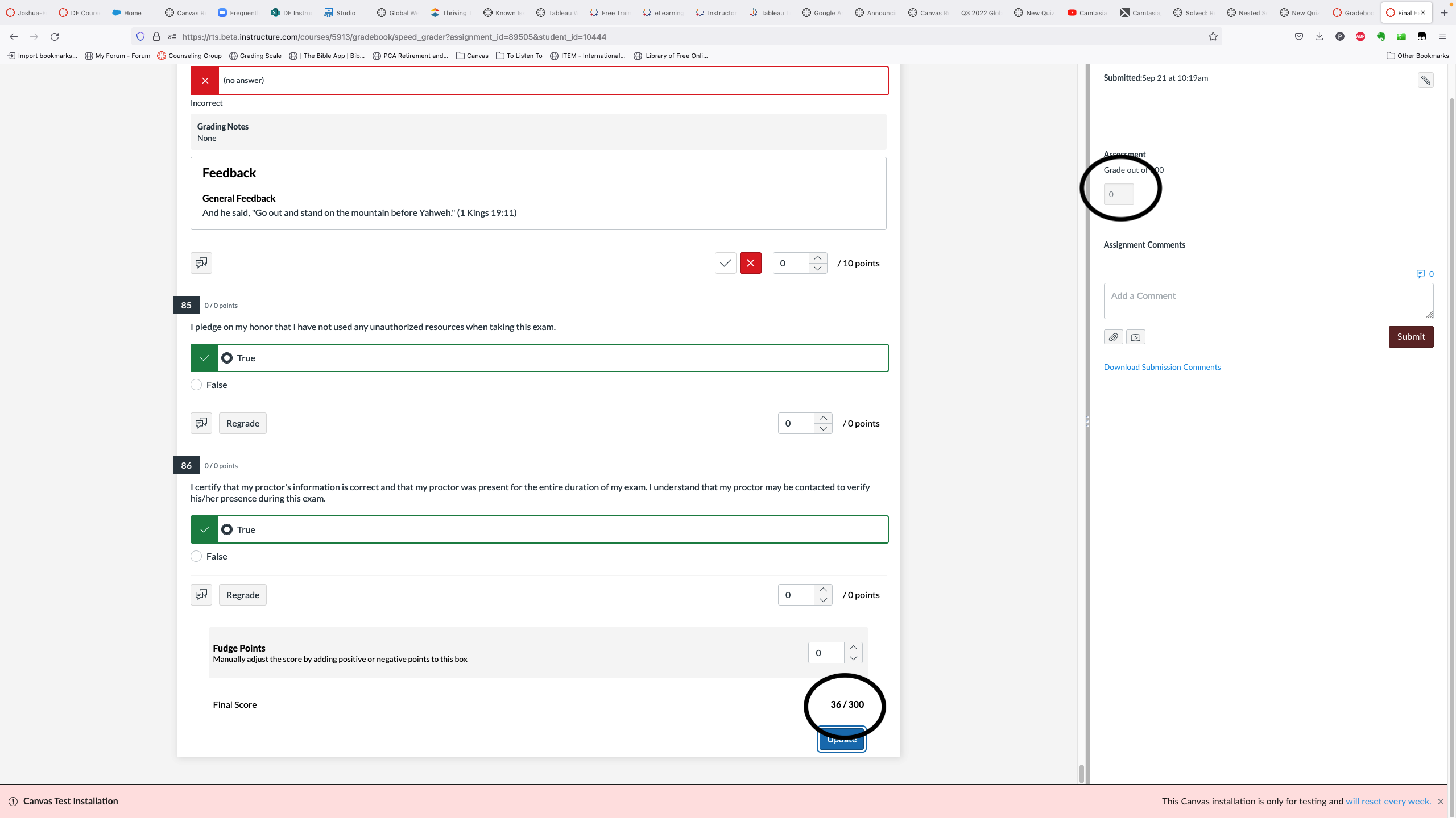 Update button issue - Instructure Community