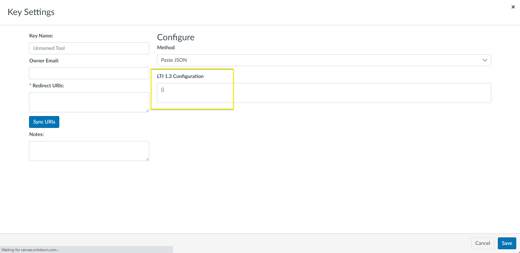 Regarding LTI 1.3 Developer Key Configuration - Instructure Community