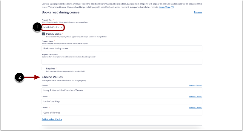 Property Type Drop Down Menu