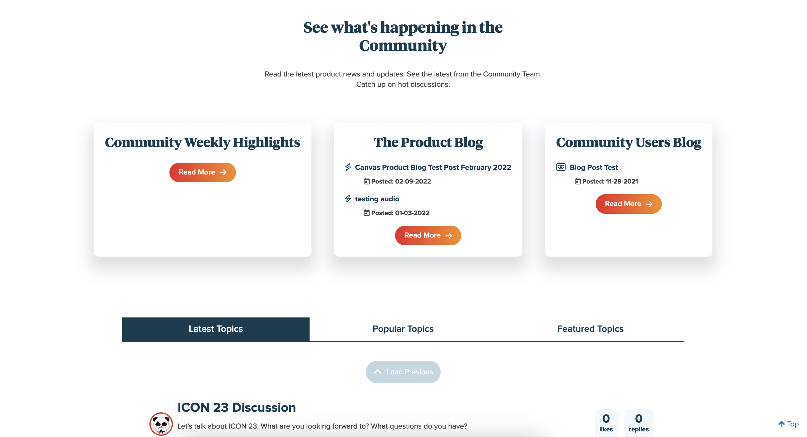 Community Updates 2023-06-05: Part 3 – Refreshed Home Page ...