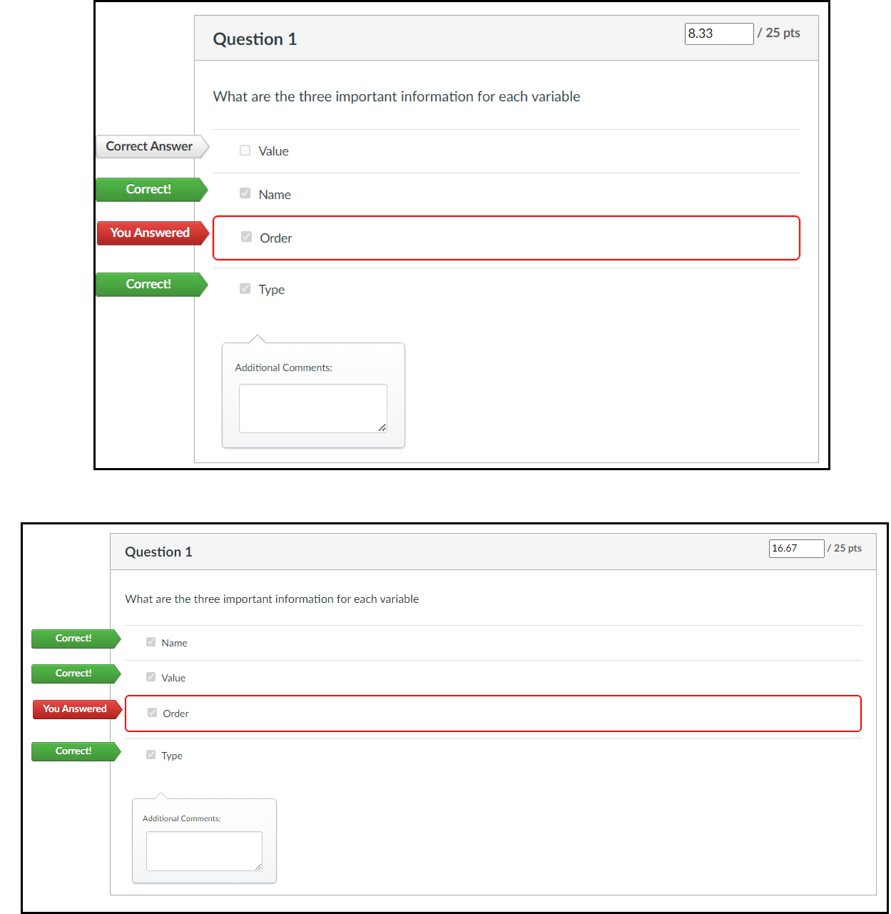 Multiple Answer Prompt Classic Quiz, Mulitple Answer Scoring - Instructure Community
