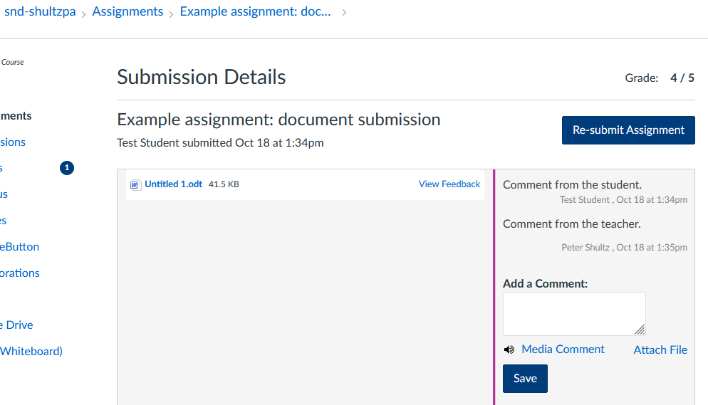 Inconsistent display of instructor comments on Assignments vs. Quizzes ...