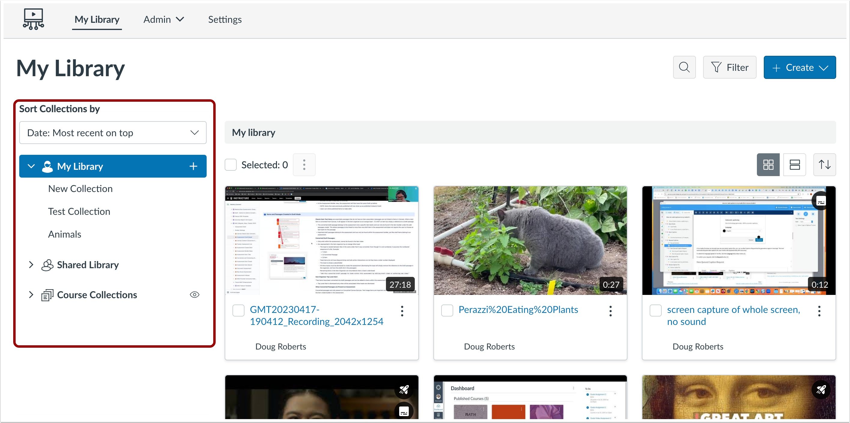 View New Studio Library Layout