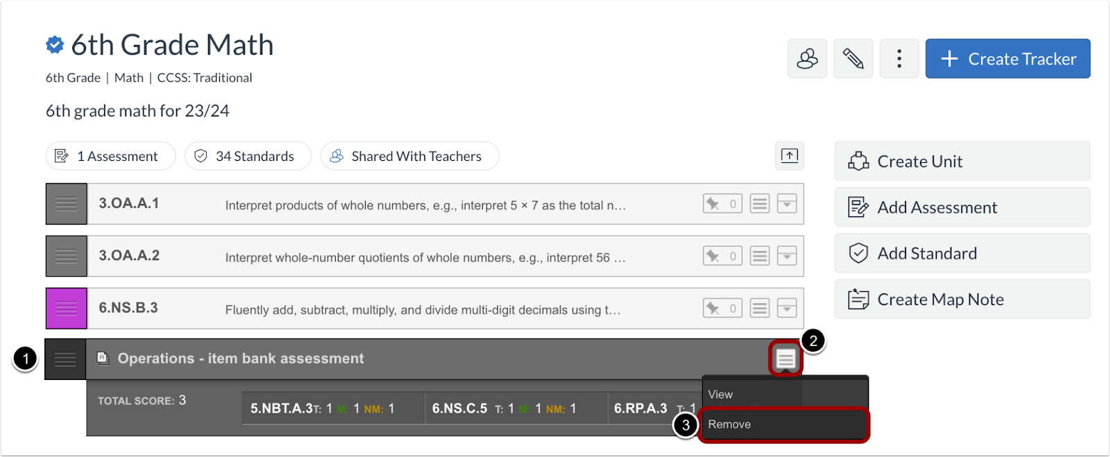 Curriculum Maps and Trackers: Assessment