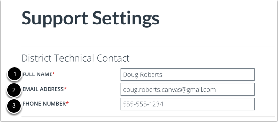 Edit District Technical Contact