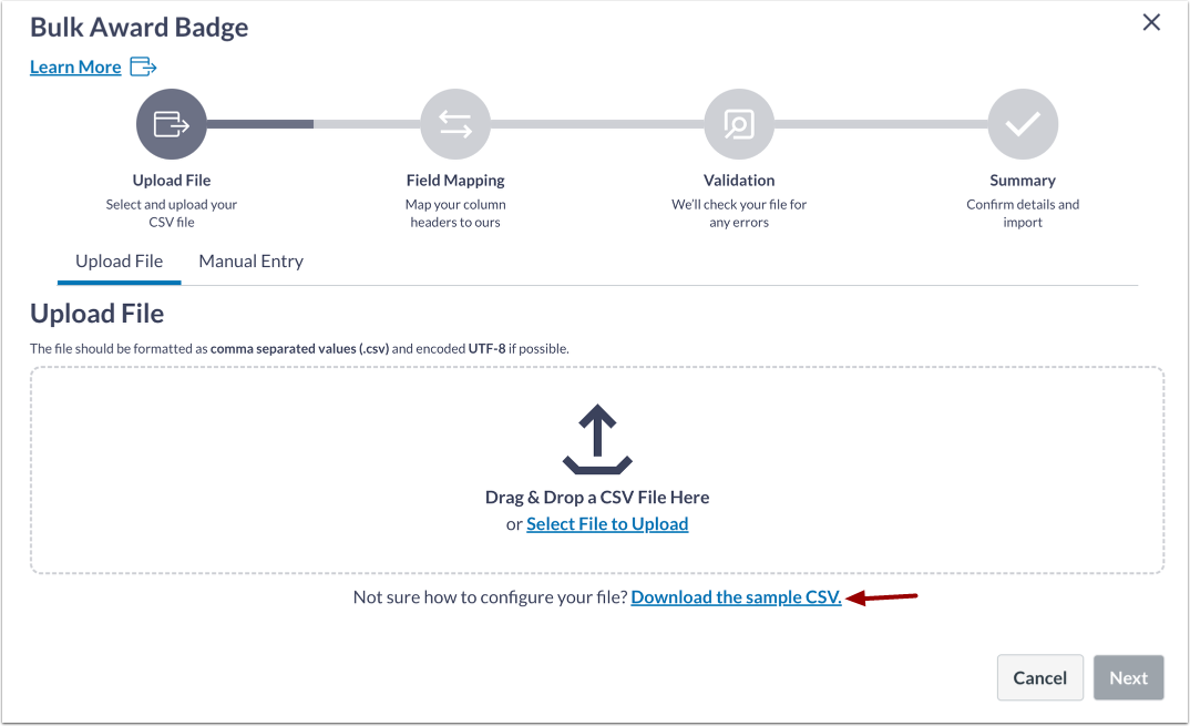 Download Sample CSV File