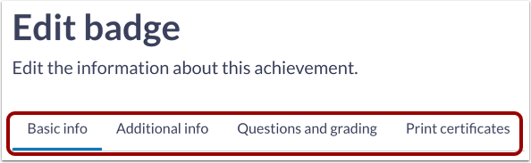 Edit Badge