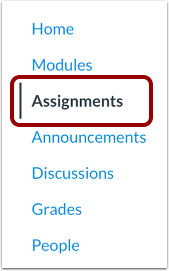Open Assignments Index Page