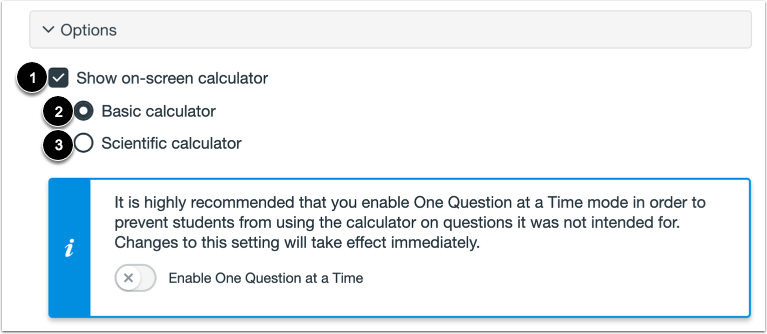 Enable On-Screen Calculator