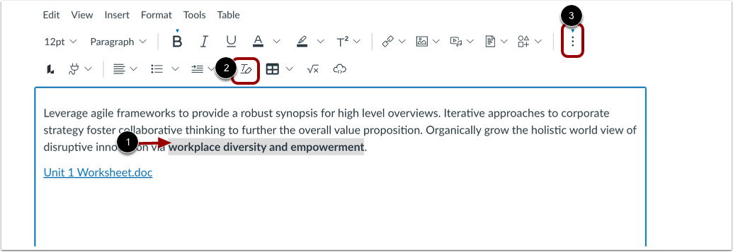 Remove Text Formatting