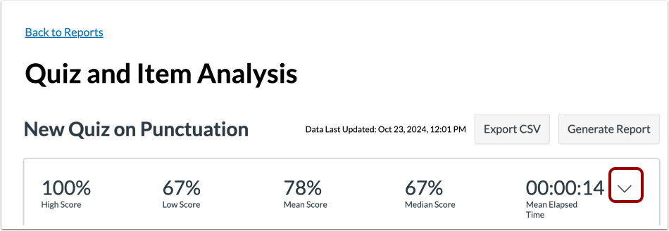 View Quiz Analysis