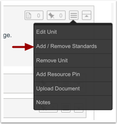 Add and Remove Standards