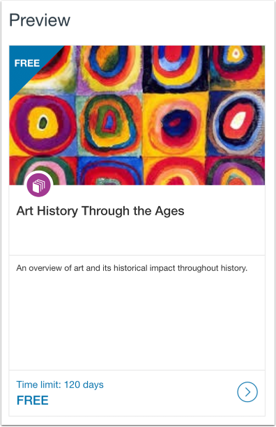 Preview Program Listing Card