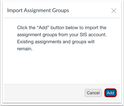 Add Assignment Groups