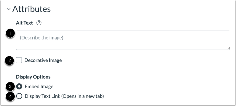 Manage Image Attributes